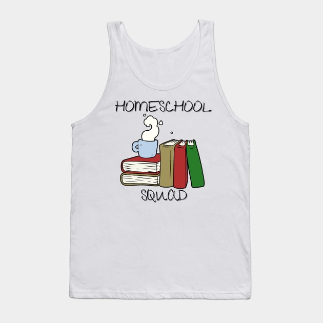 Nerdy Homeschool Squad Tank Top by casualism